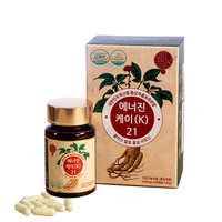 [Wellness Healing] Capsule de ginseng rouge Energin K 21 avec composé K et mélange de plantes pour un soutien immunitaire et un regain d'énergie