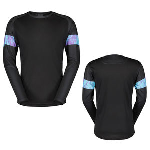 Jersey de Ciclismo de Manga Larga con Diseño Profesional, Transpirable, de Secado Rápido, Ropa Deportiva Personalizada con Nombre de Equipo, Poliéster/Algodón, Unisex - Product Image 1