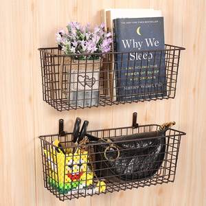 Decorative Black <b>Metal</b> Wire Storage <b>Basket</b> with Modern Design for Kitchen and Bathroom Organization Multifunctional Use - Product Image 6