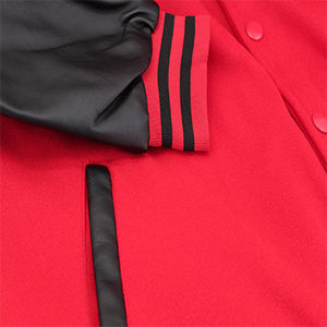 Veste universitaire slim pour hommes avec col en V High Street Style Raw OEM Service Button Décoration pour l'hiver - Product Image 3