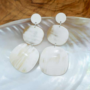 ต่างหูแฟชั่นรูปเขาควายธรรมชาติทำด้วยมือสำหรับผู้หญิงแฟชั่นเรืองแสง - Product Image 4