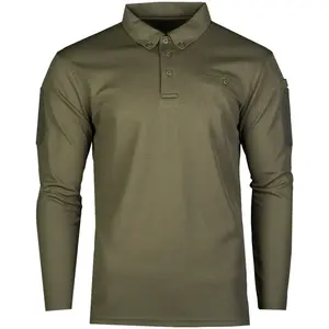 Venta caliente algodón bordado negocios lujo uniforme Color sólido solapa camiseta hombres manga corta Golf Polo camisa - Product Image 6