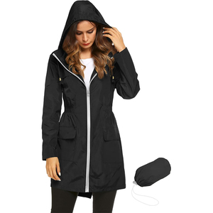 Nueva chaqueta de lluvia impermeable a prueba de viento ligera personalizada para exteriores, chaqueta cortavientos, chaqueta rompevientos - Product Image 2