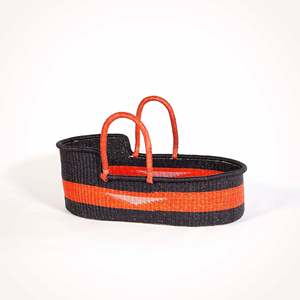 Cesta de Moisés de rafia natural, respetuosa con el medio ambiente, para bebés, a buen precio - Product Image 5