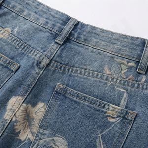 Women's Vintage American Style <b>Baggy</b> <b>Jeans</b> High Waist Wide Leg Denim Pants <b>Ladies</b> Casual Clothing with Logo on Waist Styles - Product Image 5