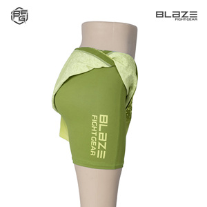 Pantalones cortos de agarre MMA cómodos de cintura alta para mujer, color y tamaño personalizados para entrenamiento físico, gimnasio, entrenamiento y correr, MOQ bajo - Product Image 6