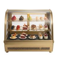Vitrine réfrigérée électrique professionnelle à refroidissement par air pour desserts, pâtisseries et gâteaux, pour comptoir de café