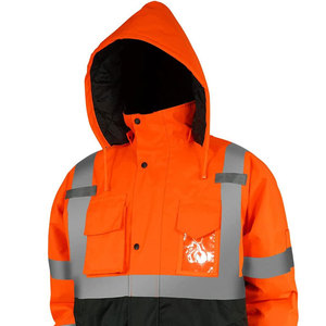 Chaqueta de Seguridad Reflectante Ligera de Algodón Hecha a Medida para Hombre, Ropa de Trabajo Resistente, ANSI Clase 2, Impermeable, Precio Razonable - Product Image 4