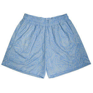 Shorts de basketball pour hommes, été, style urbain, 100% polyester, sublimation intégrale, avec poches, prêts pour la salle de sport, séchage rapide, service OEM personnalisé - Product Image 3