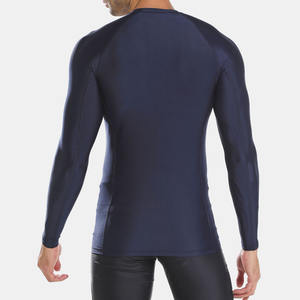 Vente en gros OEM Mma Rash Guard Logo personnalisé Rashguard Chemise de compression de couche de base pour hommes Rashguard Chemises Bjj pour hommes Respirant - Product Image 2