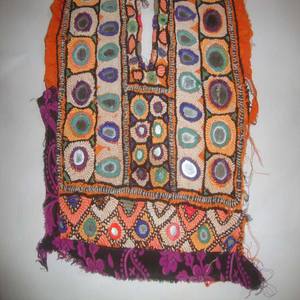 Vintage Afghan Baloch Yoke Mirror Work Patch XXL Women's Fashion Dress Embroidery <b>Islamic</b> <b>Clothing</b> Latest Style Abaya Dresses - Product Image 3