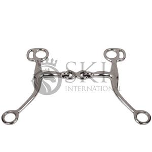 Venta directa de fábrica, brocas de caballo occidentales hechas a medida de alta calidad, brocas de doble articulación punteadas plateadas de nuevo diseño - Product Image 3