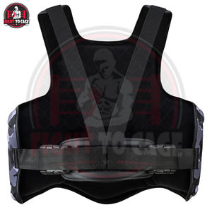 Nouveau protège-poitrine de boxe durable et de haute qualité, personnalisable, MMA, kickboxing, arts martiaux, entraînement, équipement d'entraînement de boxe en PVC - Product Image 4
