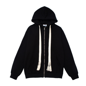 เสื้อฮู้ดดี้สีกรมท่า ผ้าฝ้ายแท้ 100% แห้งเร็ว ย้อมสีพื้น ขายดี ทรงโอเวอร์ไซส์ กันลม คุณภาพสูง รับผลิตตามแบบ - Product Image 5