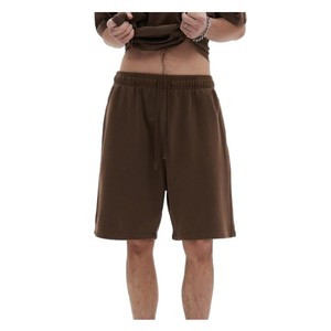 Men <b>Short</b> <b>Sweatpants</b> Oversized Middle Length <b>Shorts</b> 420g Overweight 100% Cotton Solid <b>Shorts</b> Custom logo Printing DDP Shipping - Product Image 3