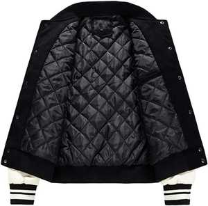 Vestes universitaires dernier style en gros hommes veste universitaire personnalisée haute laine tissu Varsity Bomber Jacket 2024 - Product Image 5