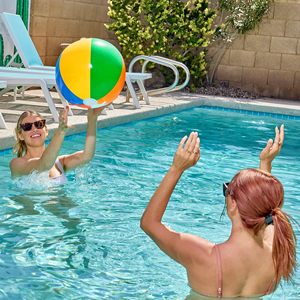 Trending 20 Inch <b>Inflatable</b> Beach Ball Rainbow <b>Pool</b> Toy Summer Party Decorations Water Games <b>for</b> Kids Adults - Product Image 2