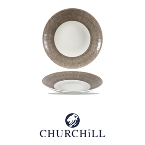 จานซุปทรงโค้ง Churchill Bamboo Rilievo Dusk Deep ขนาด 25.5 ซม. ผลิตจากวัสดุเคลือบเงา เหมาะสำหรับโรงแรม ร้านอาหาร และขายส่งอุปกรณ์บนโต๊ะอาหาร - Product Image 4
