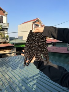 Sample Order Burmese Curly Hair Bundles Raw Vietnamese One Single Donor Unprocessed Cuticle Aligned Burmese Curly Hair Bundles - Product Image 2