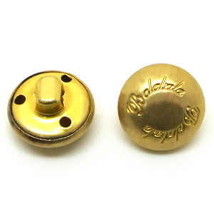 Durable Alloy Custom Jean <b>Buttons</b> with Engraved Logo for Denim Jackets and Trousers Wholesale - Product Image 2