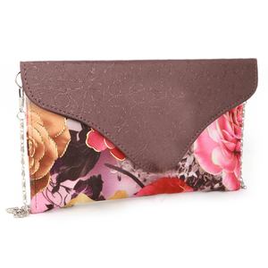 Pochette à fleurs pour femme (1875) - Violet foncé - Product Image 1