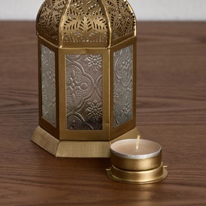 Porte-lanterne artistique en métal décor à la maison moderne Accent pièce maîtresse de Table élégante pour chambre salon salle à manger - Product Image 3