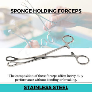 Pinzas de sujeción de órganos y tejidos de acero inoxidable quirúrgico Abrazadera reutilizable para uso de precisión en procedimientos clínicos - Product Image 3