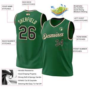 Dernier maillot de basket-ball personnalisé imprimé avec numéro de nom d'équipe Uniforme sportif Maillots de basket-ball personnalisés pour hommes garçons jeunes - Product Image 2