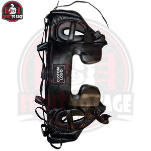 ชุดชกมวยหนังแท้คุณภาพสูงสุด สีดำทันสมัย พิมพ์โลโก้เองได้ ผู้ผลิตที่ดีที่สุด รับผลิตตามแบบ OEM/ODM - Product Image 5