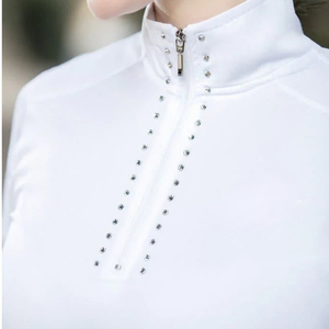 Camisas de equitación de calidad superior para mujer, camisa de espectáculo superior, ropa deportiva, ropa ecuestre personalizada, camisa de equitación al por mayor - Product Image 2