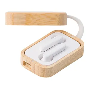 Auricolari in Bambù Personalizzati Marmara, Regali Promozionali Aziendali, Gadget - Product Image 1