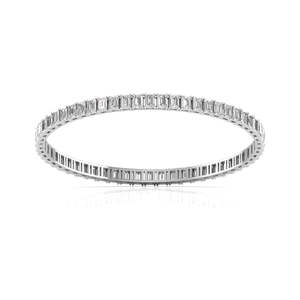 Exclusive 14kt Rose Gold Lab Grown Diamond <b>Bangle</b> for Women Custom Unique Design Trendy Style Perfect Gift for Occasions - Product Image 1