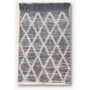 Direct du fournisseur indien fait à la main moderne Ultra-doux tissé à la main tapis motif géométrique pour chambre salon salon décor - Product Image 1