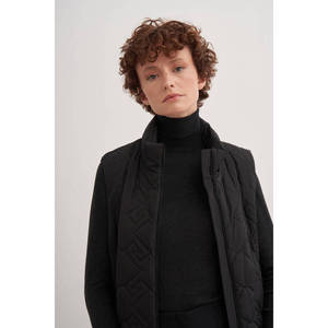 Chaleco Acolchado con Capucha y Ribete de Piel para Mujer, Talla Grande, Ropa de Invierno Impermeable - Product Image 5