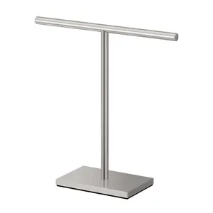 Toallero de pared de Metal rústico de 3 capas, escalera inclinada resistente para baño o cocina, manta decorativa, toallero - Product Image 3