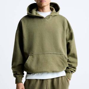 Ensemble de sweat à capuche personnalisé pour hommes survêtement deux pièces avec broderie en polaire 350 g/m² survêtements vente en gros pour hommes sérigraphie - Product Image 5