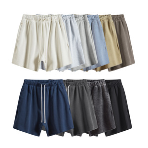 Shorts de survêtement en molleton de coton pour homme STREETLAB, taille élastique, couleur unie, respirant, style streetwear, S-2XL - Product Image 5
