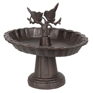 Bain d'oiseau en métal de qualité supérieure fournitures en gros meilleur support de nettoyage d'oiseau de conception pour la décoration extérieure de cour - Product Image 1