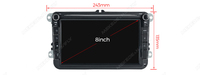 Système multimédia automobile MEKEDE avec CarPlay, WiFi, GPS pour VW Golf 5 6 Polo Passat B6 B7 CC Skoda Jetta, prise en charge de la caméra de recul et du DVR
