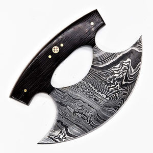 Profesional Venta caliente Acero de Damasco personalizable Ulu cocina Chef cuchillo tradicional Ulu cuchillo hacha venta al por mayor ODM servicios OEM - Product Image 4