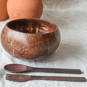 Vaisselle Vietnam de haute qualité, vaisselle de cuisine polie, bols en coquille de noix de coco lisses pour les repas - Product Image 5