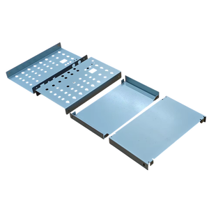 Pieza de doblado de chapa industrial con recubrimiento en polvo personalizado Hardware de carcasa eléctrica OEM Fabricación de chapa metálica personalizada - Product Image 2