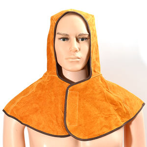 Casque de soudage en cuir avec service OEM, casque de protection de 60 cm pour soudeur, travaux de soudage, sécurité au travail, gants - Product Image 5