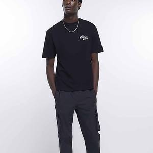 Camisetas de algodón peinado negro - Product Image 3