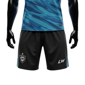 Maillots de football professionnels personnalisés, uniformes de football, maillot de football de haute qualité, uni, automne, court, polyester, maille, séchage rapide, léger - Product Image 5