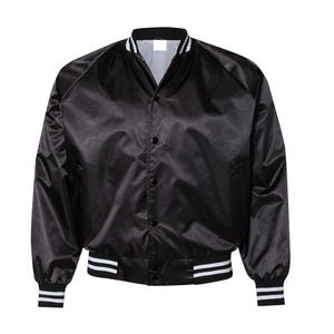 2024 New Model OEM Embroidery Direct Hot <b>Sale</b> Premium Quality Satin Bomber <b>Jacket</b> <b>Men's</b> - Product Image 1