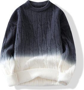 Vente chaude Slim-Fit Casual Hommes Pull Personnalisé de Haute Qualité Plus La Taille Pull Respirant Léger Tricoté Uni - Product Image 6