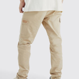 Jogging d'entraînement 100% coton pour hommes pantalon de course droit de couleur unie Style décontracté pour la saison de printemps léger - Product Image 2