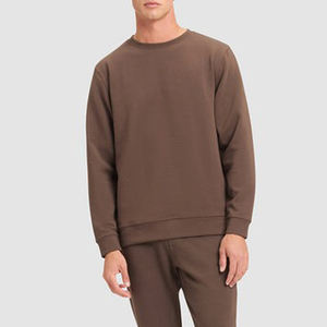 เสื้อสเวตเชิ้ตคอกลมแบบสั่งทำ 100% ผ้าฝ้าย เสื้อสเวตเชิ้ตคอกลมทรงโอเวอร์ไซส์ ผ้าเฟรนช์เทอร์รี่ เสื้อสเวตเชิ้ตเปล่า สตรีทแวร์ เสื้อฮู้ดดี้คอกลมสุดหรู - Product Image 4