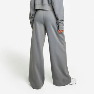 Pantalon de jogging de haute qualité à coupe droite et large pour femmes OEM avec rayure latérale pantalon de course à pied à taille haute pour entraînement - Product Image 5